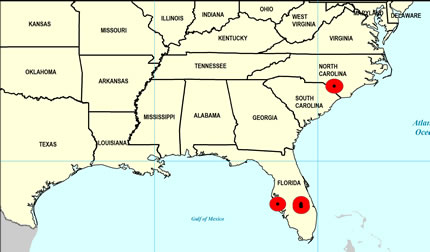 Late Pliocene Map